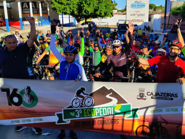 Evento do Ecopedal de Cajazeiras reúne ciclistas da região e movimenta a cidade