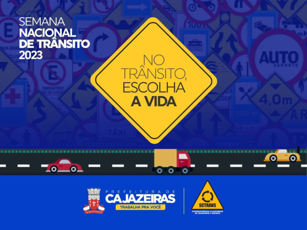 Semana Nacional do Trânsito será aberta em Cajazeiras, em evento nesta segunda-feira, 18