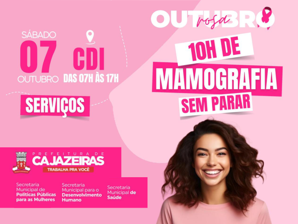 No CDI: Prefeitura de Cajazeiras promoverá mutirão de exames de mamografia e outros serviços