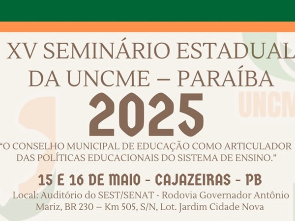 Prefeitura de Cajazeiras realiza seminário de Educação dias 15 e 16 de maio