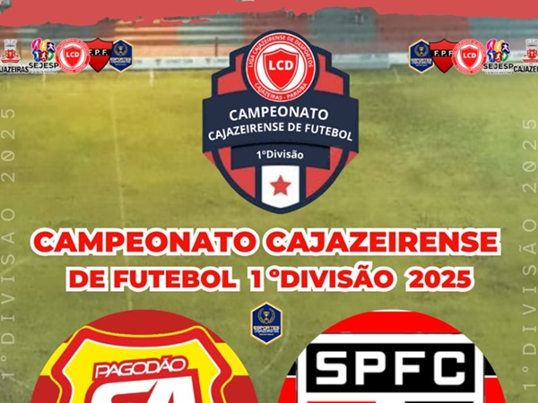 Prefeitura de Cajazeiras realiza final do Campeonato Municipal da 1ª Divisão no próximo sábado (08)