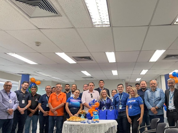 Equipe da Prefeitura de Cajazeiras participa das comemorações de 165 anos da Caixa Econômica Federal