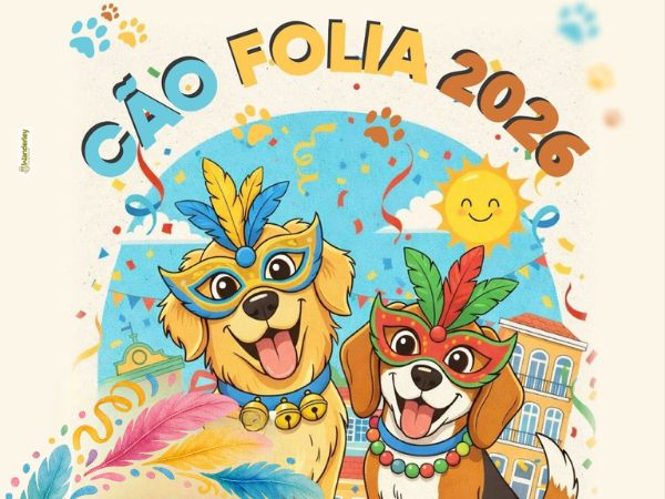 Cão Folia 2026 acontece em Cajazeiras no domingo, dia 8, com passeio e show musical