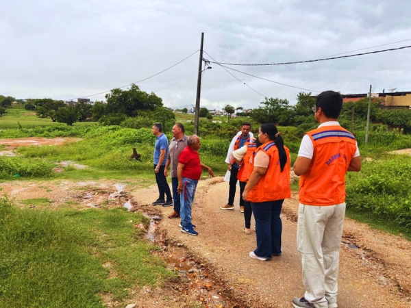 Prefeitura realiza visitas técnicas às áreas afetadas pelas fortes chuvas registradas na madrugada