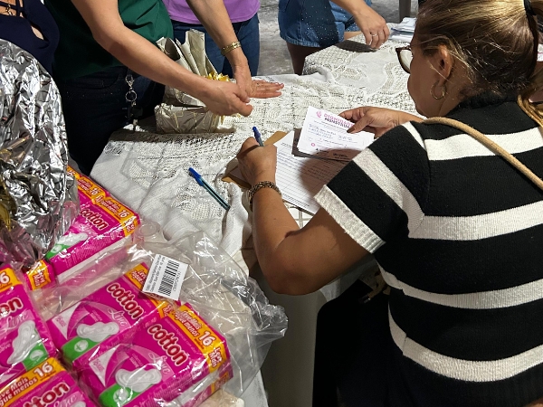 Secretaria das Mulheres leva Dignidade Menstrual à comunidade do Sítio Almas