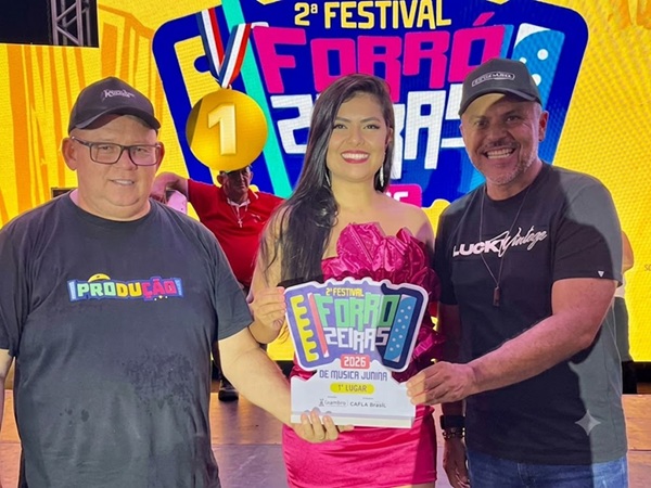 "Forró Molhadinho de Suor" conquista o 1º lugar no II Festival de Músicas Forrozeiras do Xamegão Cultural