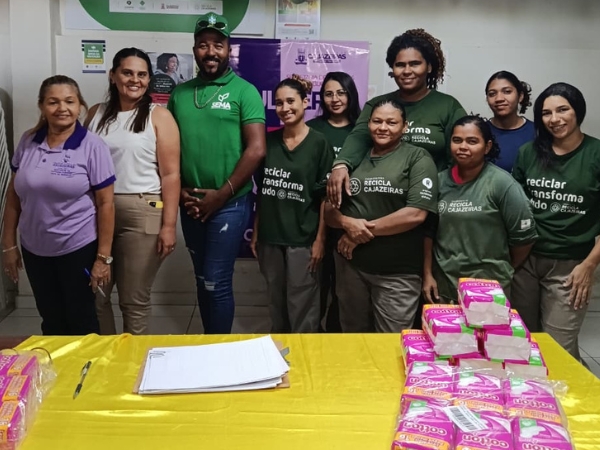 Prefeitura de Cajazeiras leva projeto Dignidade Menstrual a associações de catadores de recicláveis
